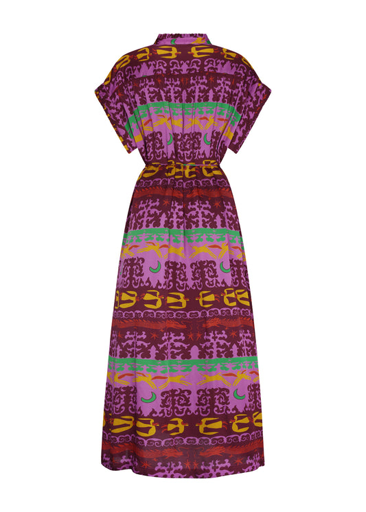 Valerie kaftan in dragon horse multi