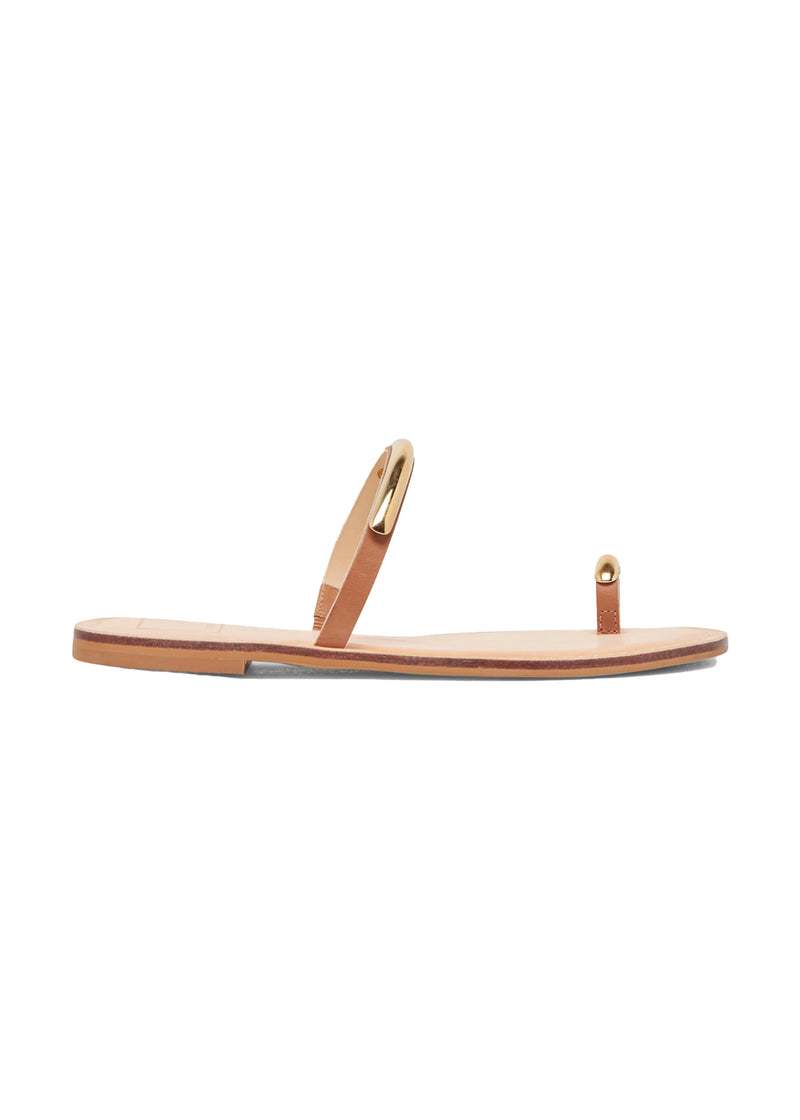 Wink sandal in saddle leather