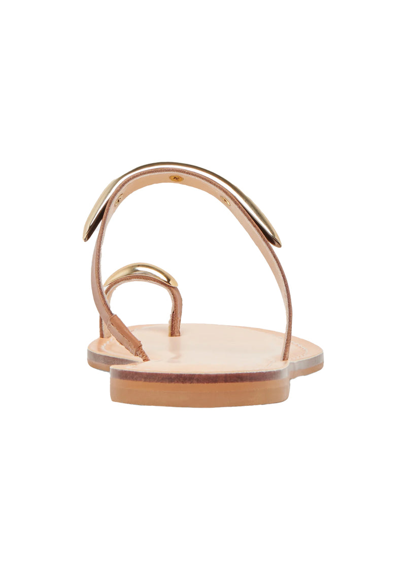 Wink sandal in saddle leather