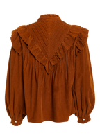 Arlo top in corduroy brown