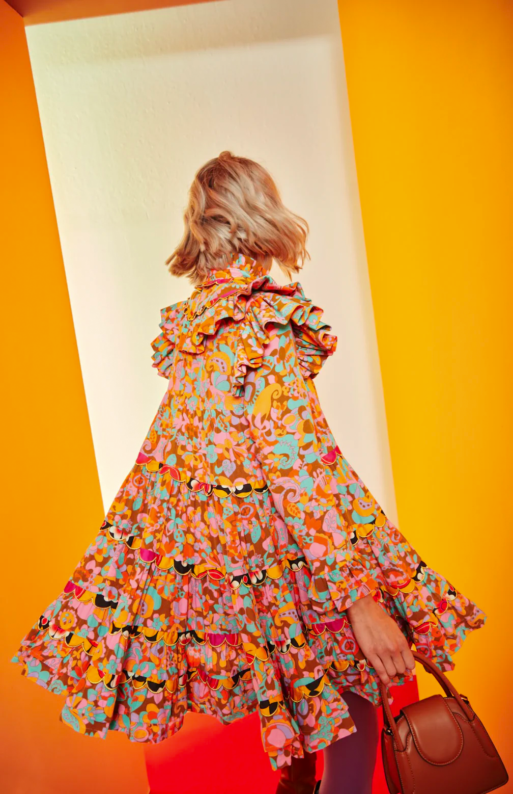 Coquelicot dress in multi