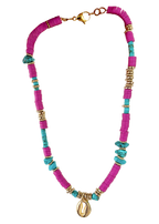 Gold cowrie necklace
