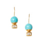 Elena drop earrings in turquoise mix