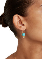 Elena drop earrings in turquoise mix