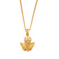 Coqui frog necklace in gold