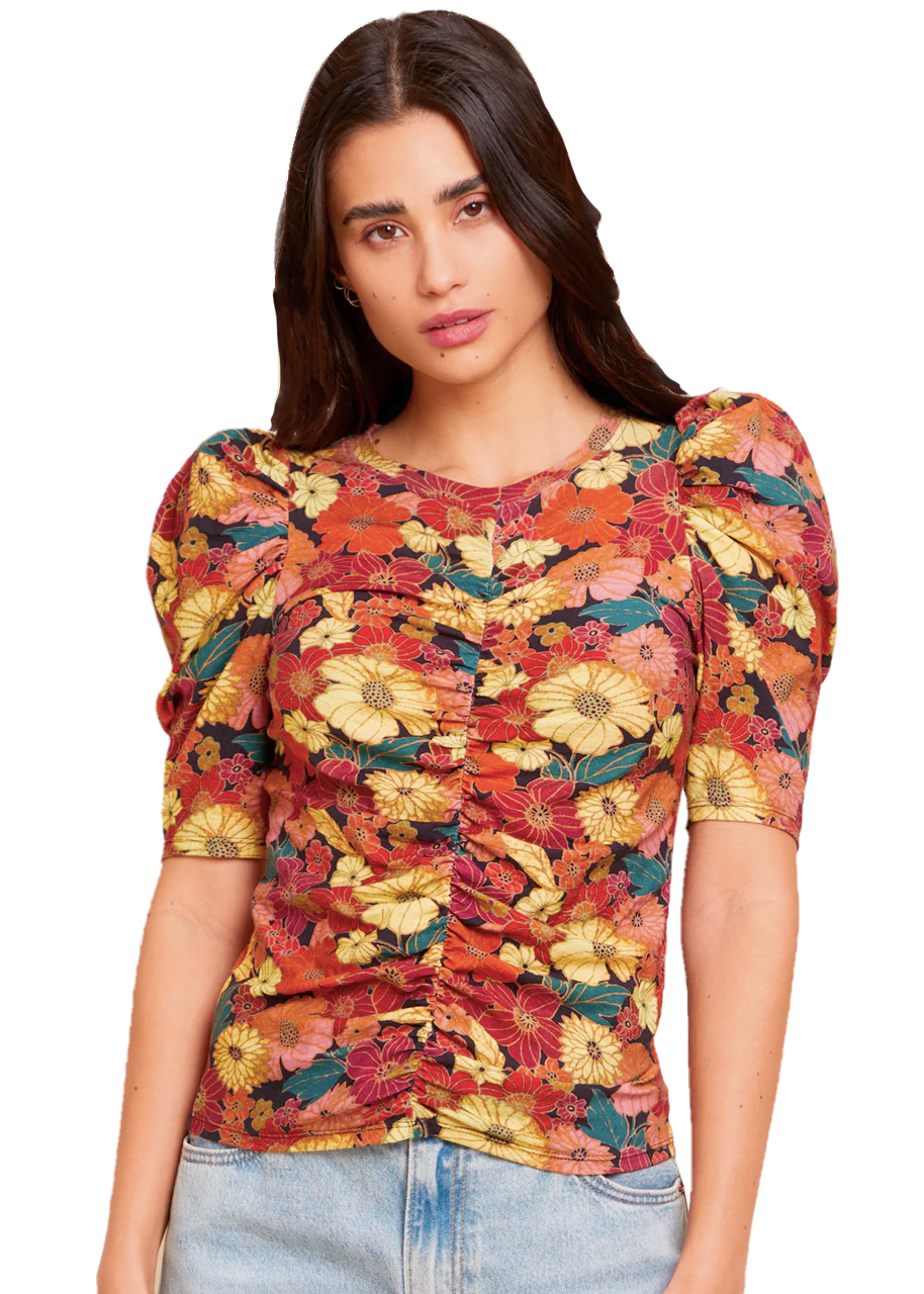 Gael gathered tee in kimono