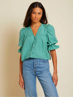 Geneva blouse in havana