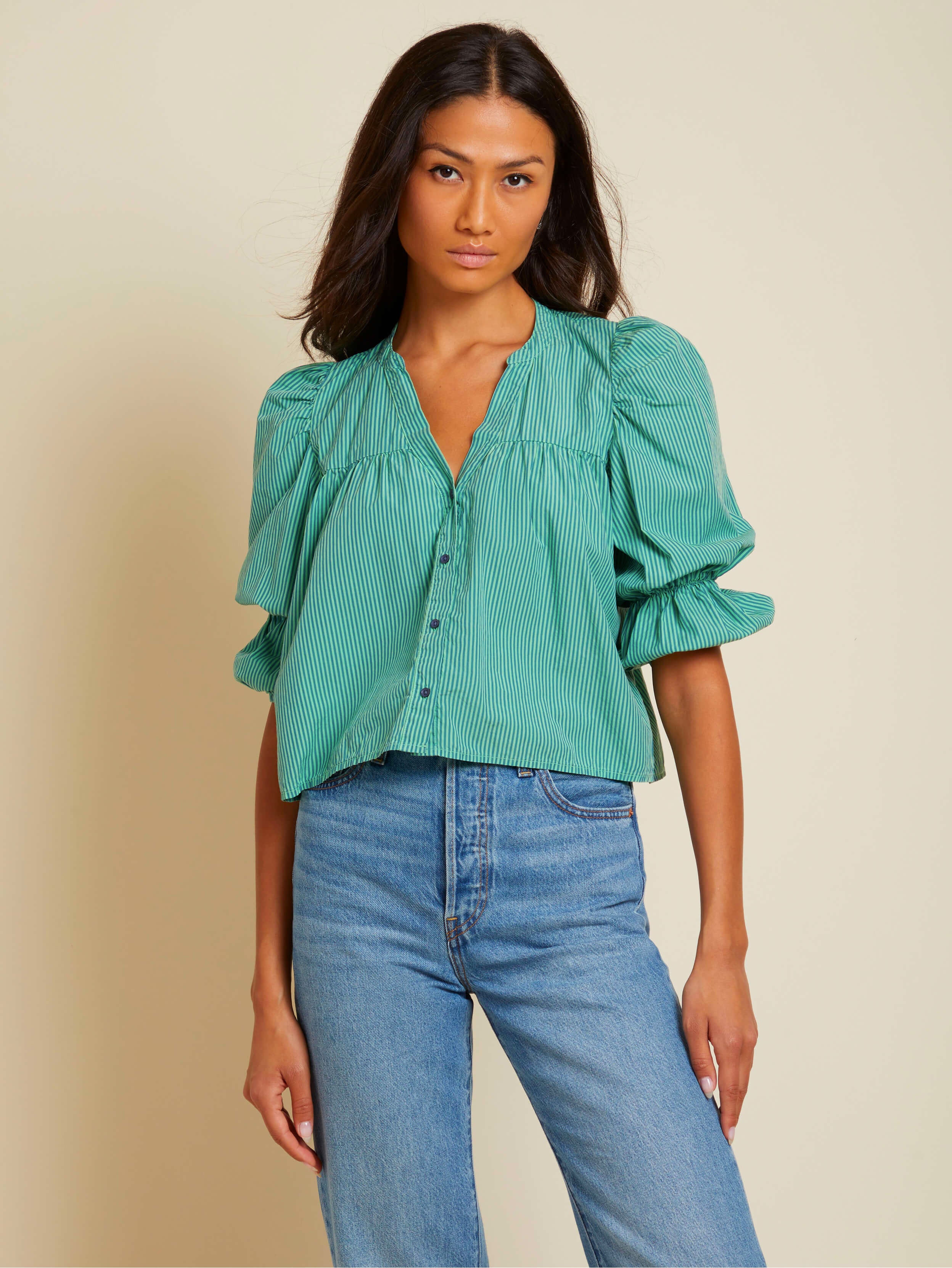 Geneva blouse in havana