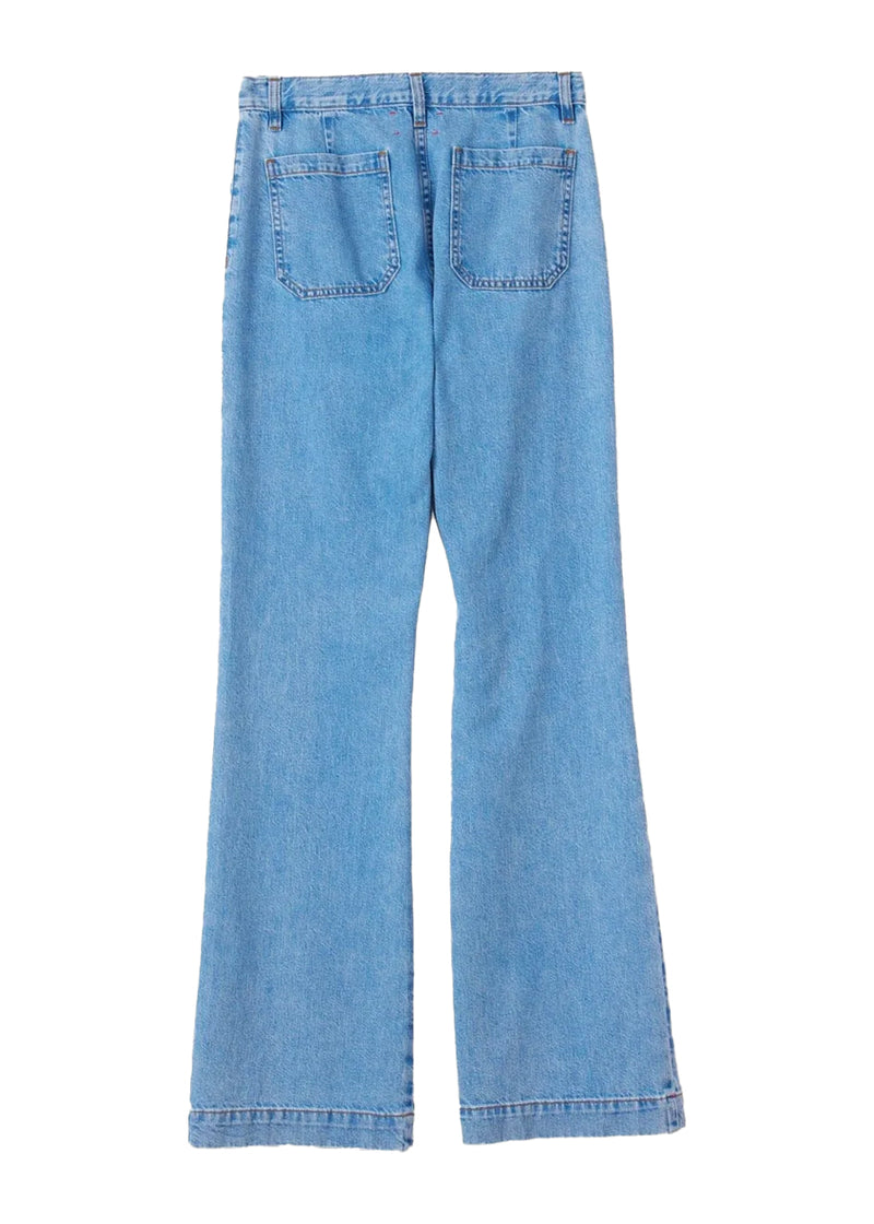 Gloria denim pant in blue jay