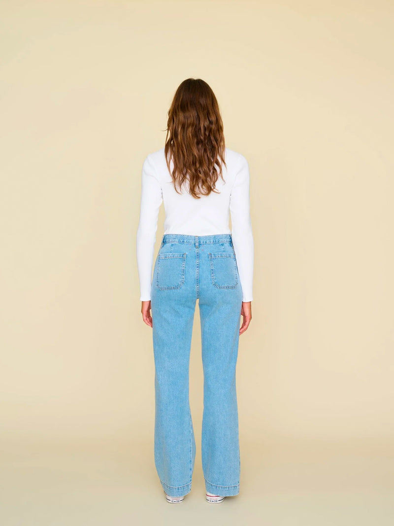 Gloria denim pant in blue jay