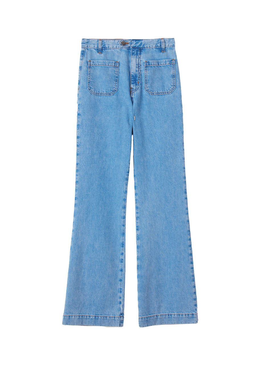 Gloria denim pant in blue jay