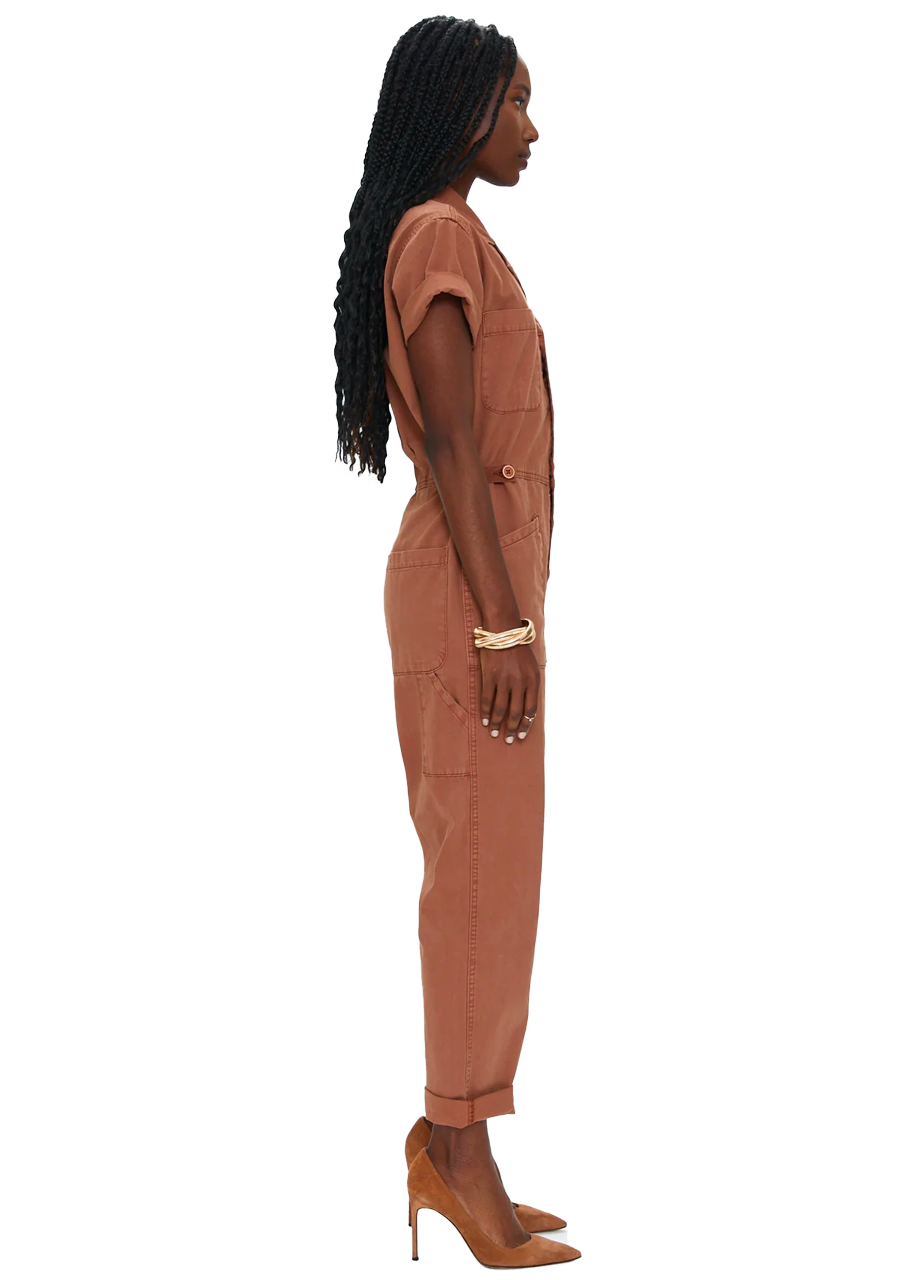 Grover jumpsuit in cinnamon