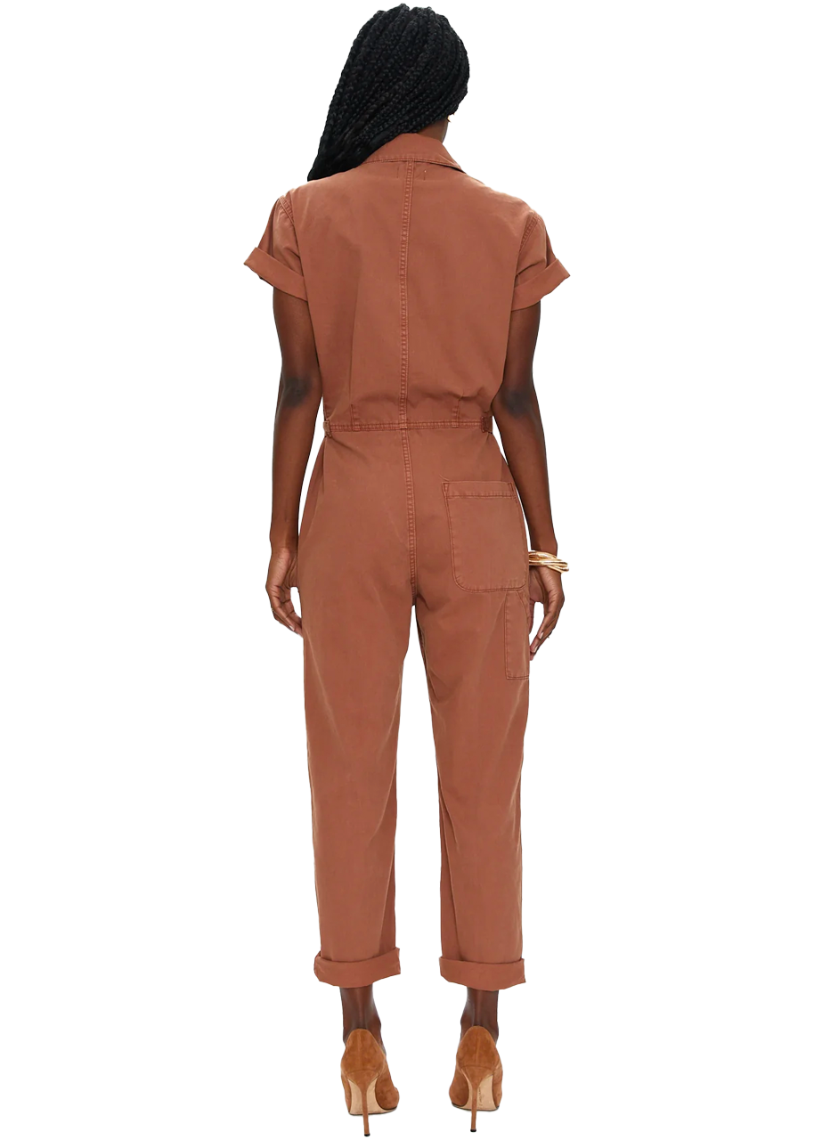 Grover jumpsuit in cinnamon