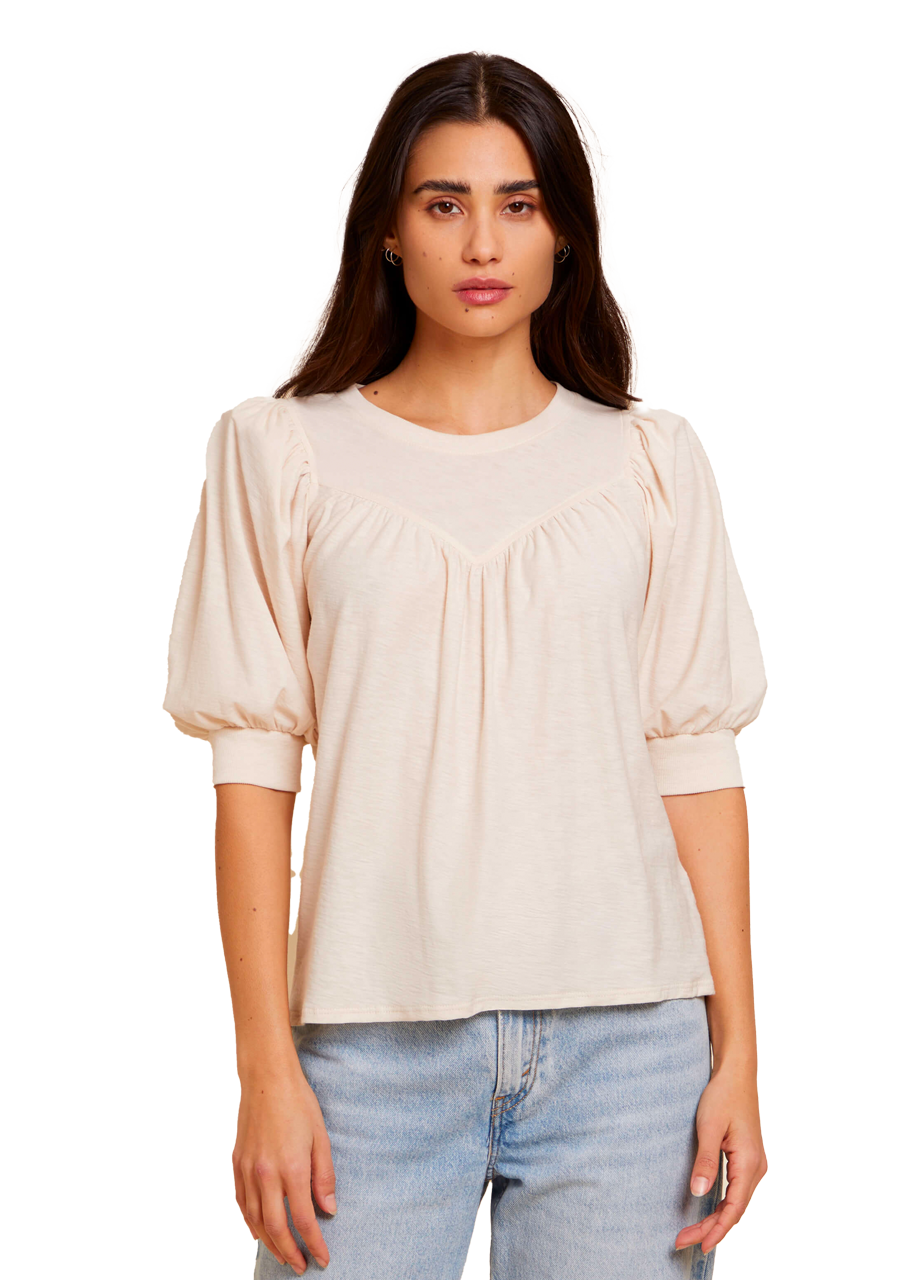 Journey tee in parchment