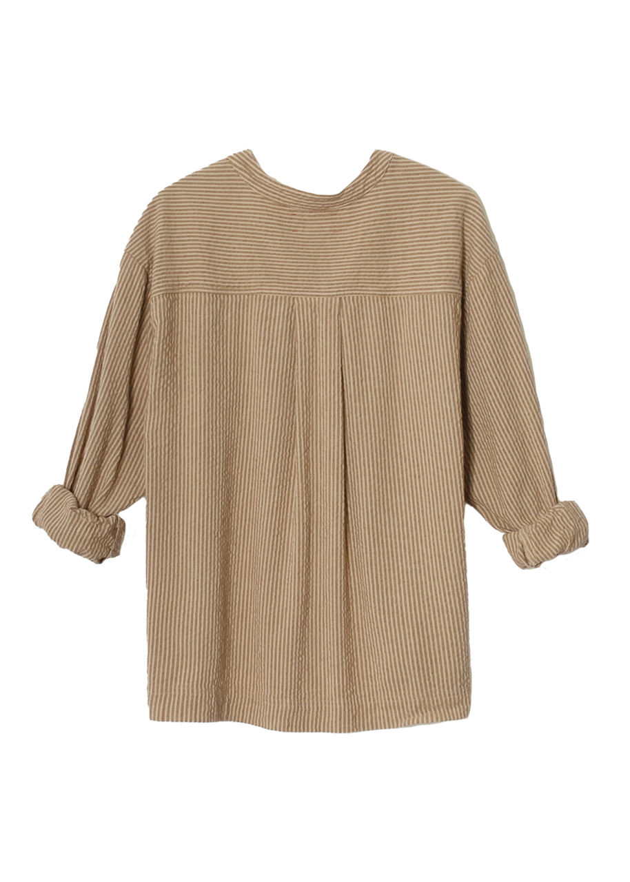 Makenzie shirt in fawn stripe