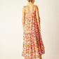 Melanie dress in clementine silk