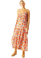 Melanie dress in clementine silk
