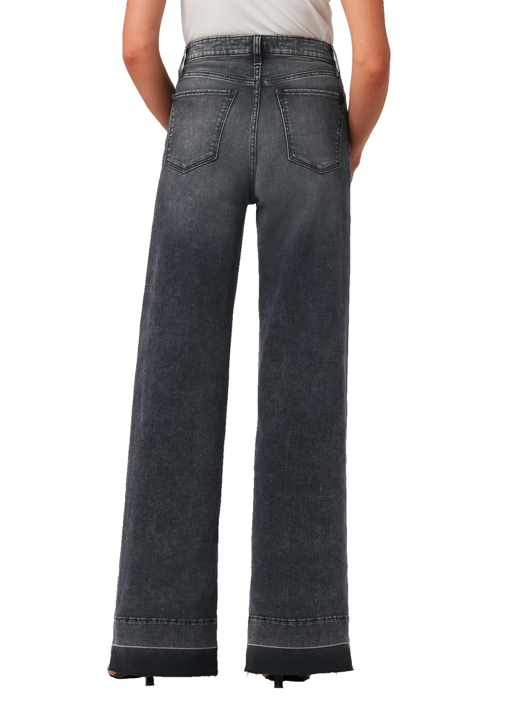 Mia high rise released hem wide leg in get lost