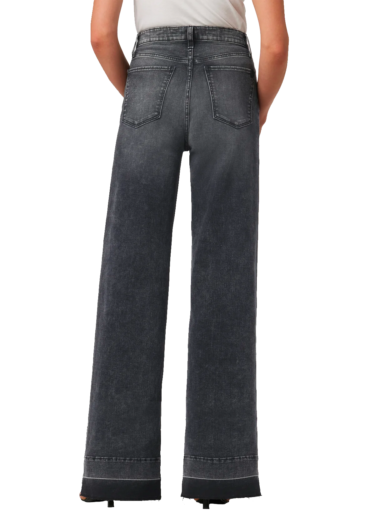 Mia high rise released hem wide leg in get lost
