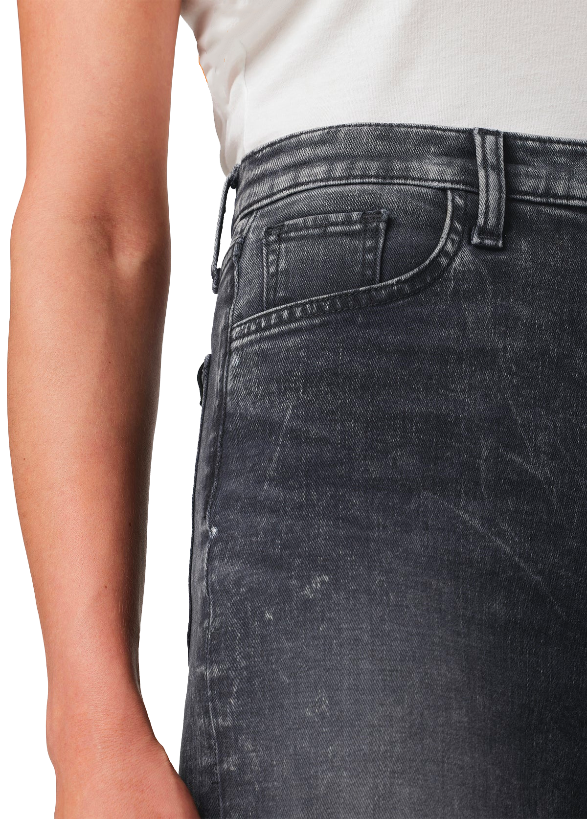 Mia high rise released hem wide leg in get lost