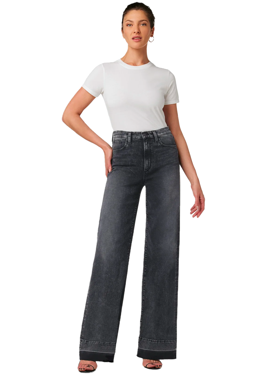 Mia high rise released hem wide leg in get lost