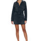 Nina long sleeve mini dress in station