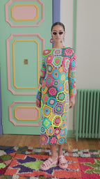 Adriático dress in multi