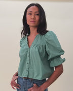 Geneva blouse in havana