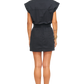 Rosie mini dress in fade to black