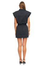 Rosie mini dress in fade to black