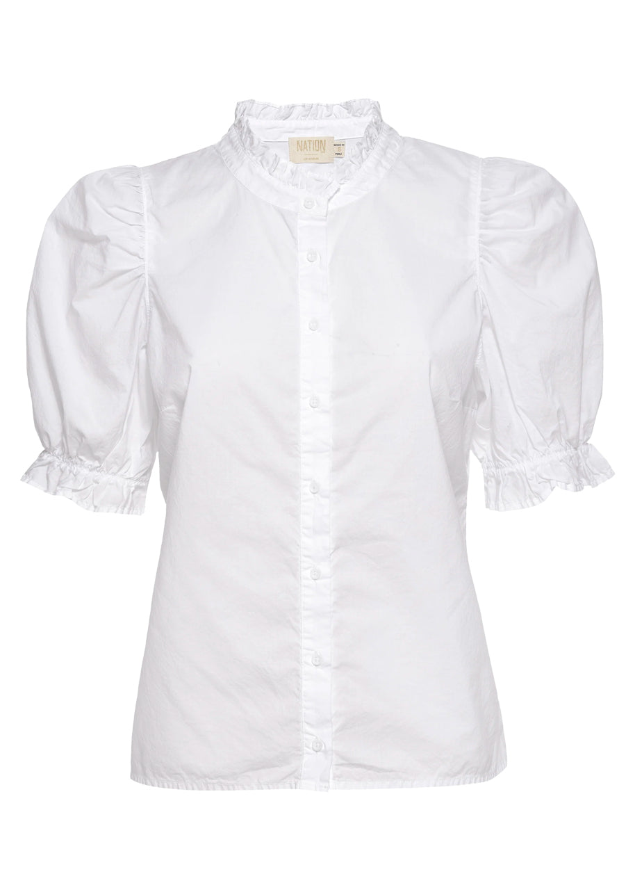 Suzette blouse in white