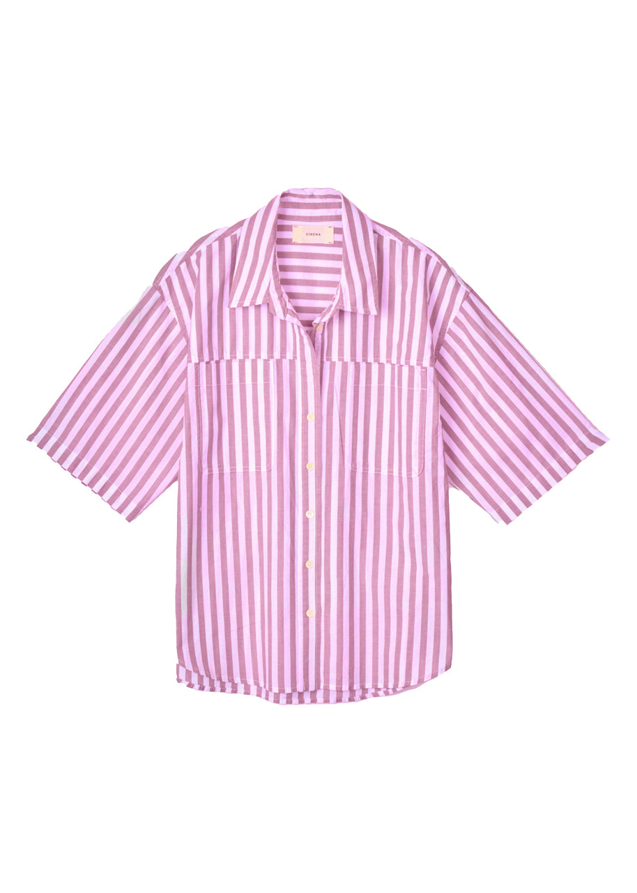 Thoren shirt in fig stripe