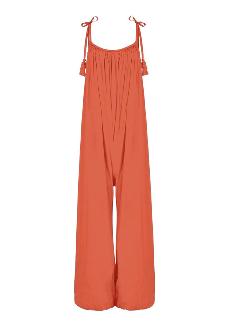 Veruschka sahara jumpsuit in saffron