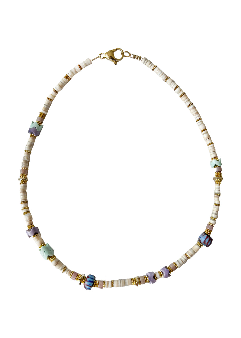White shell awalleh necklace