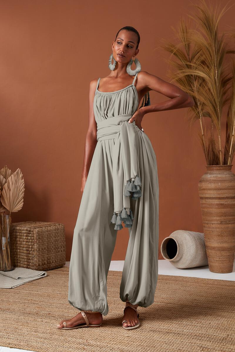 Veruschka sahara jumpsuit in sage