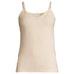 Cashmere cami in wheat