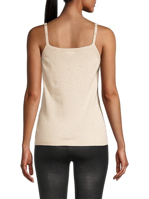 Cashmere cami in wheat