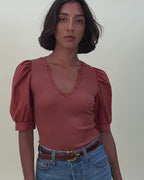 Natalie combo tee in tajin