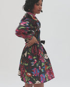 Kira mini dress in garden floral