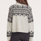 Hillary cashmere pullover sweater in light grey