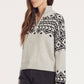Hillary cashmere pullover sweater in light grey