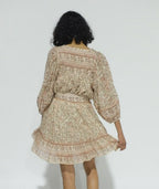 Vivian mini dress in zinnia print