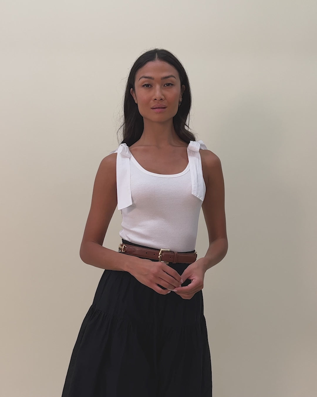 Gigi tank in jet black