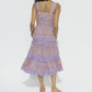 Jolene midi dress in vine block print