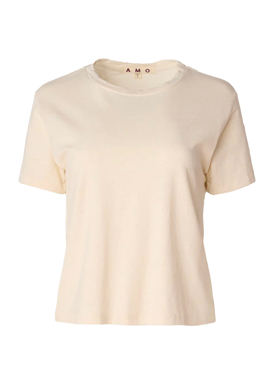 Classic tee in oatmeal heather