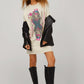 Grateful dead card t-shirt dress in dirty white