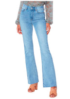 Laurel canyon flare with raw hem in marienne