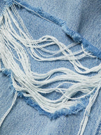 Noella straight with raw hem in doretta destructed