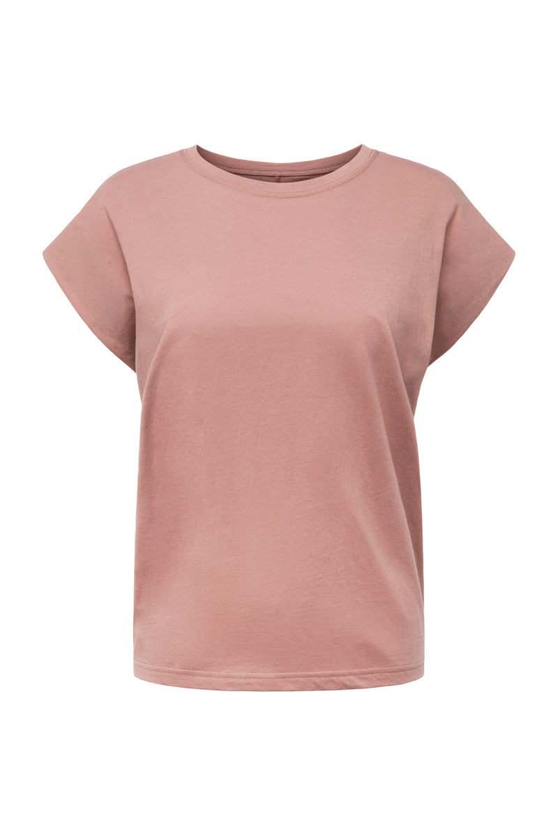 Trina cut off muscle tee in mauve