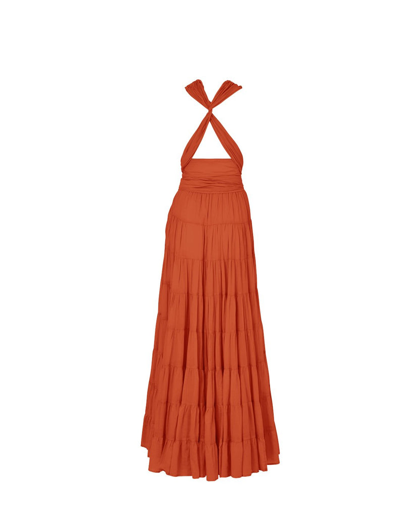 Selma rimba dress in saffron